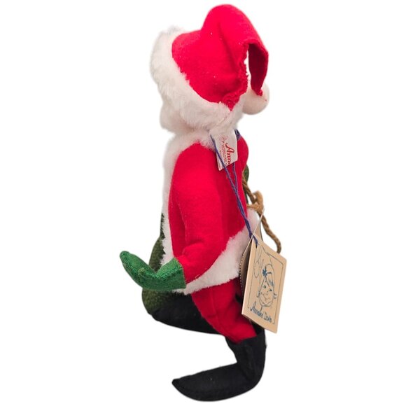Annalee Dolls 7" Santa Cloth Figure With Gift Bag Sack Vintage 1999 w/ Tags - Picture 6 of 10